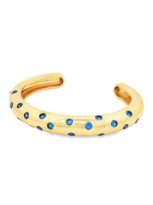 Glamour gold blue stones bracelet<BR/>